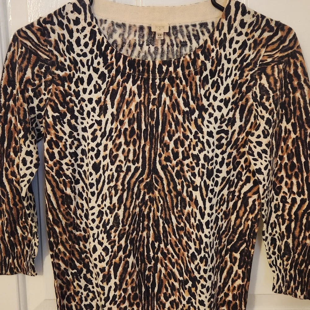 J. Crew Leopard Print Sweater